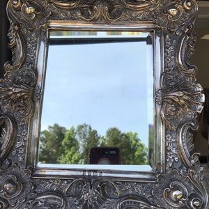 Sterling silver mirror. Circa 1900